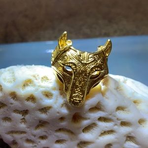 Celtic wolf ring